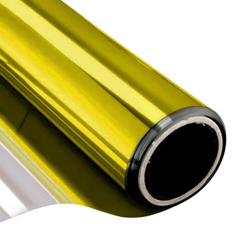 Vicrez® - 1' x 8' 8' 1' Yellow Vinyl Headlight/ Taillight Tint, 0.05 VLT