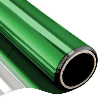 Vicrez® - 1' x 14,5' 14,5' 1' Green Vinyl Headlight/ Taillight Tint, 0.05 VLT