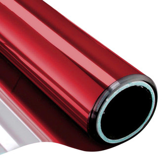 Vicrez® - 1' x 4' 4' 1' Red Vinyl Headlight/ Taillight Tint, 0.05 VLT