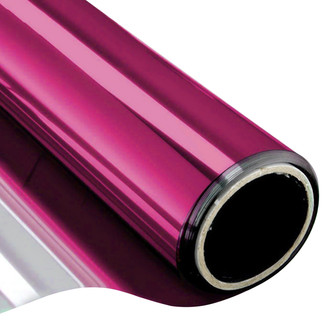 Vicrez® - 5' x 5' 5' 5' Pink Vinyl Headlight/ Taillight Tint, 0.05 VLT