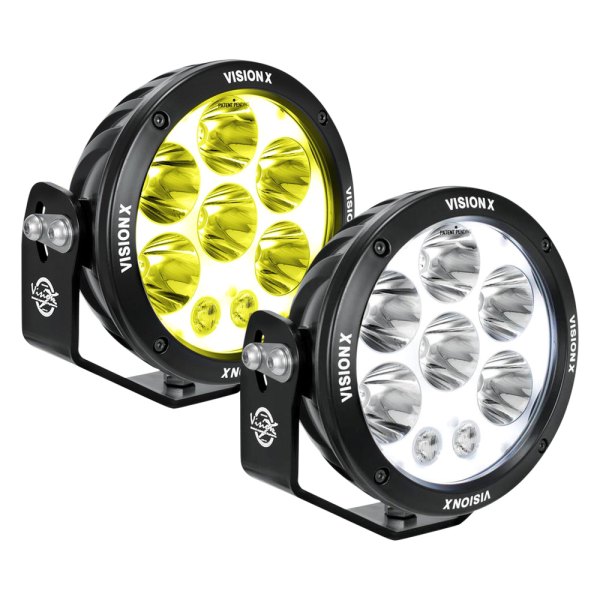 Vision X® - Cannon Series 6.7" 2x80W Round Flood and Spot Beam LED Lights, with Halo