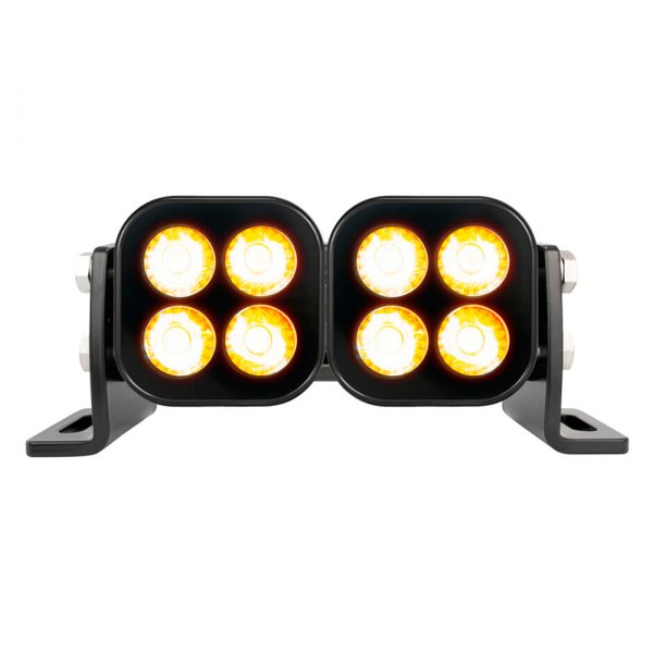 Vision X® - Unite Series Blackout 6" 20W Dual Row Flood Beam Amber LED Light Bar