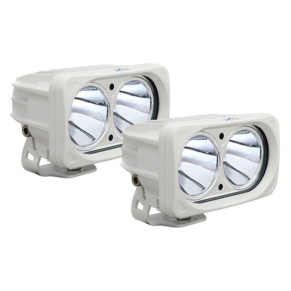 Vision X® - Optimus Series 5.83"x3.57" 2x20W White Housing Narrow Beam LED Lights