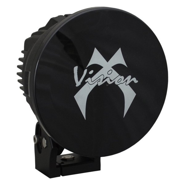 Vision X® - 6.7" Round Black Polycarbonate Light Cover with White Logo for Cannon Series