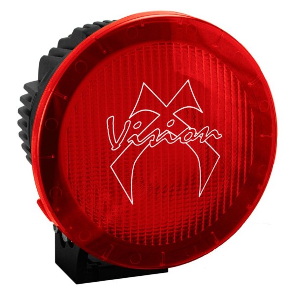 Vision X® - 8.7" Round Red Polycarbonate Wide Flood Beam Lens for Cannon Series