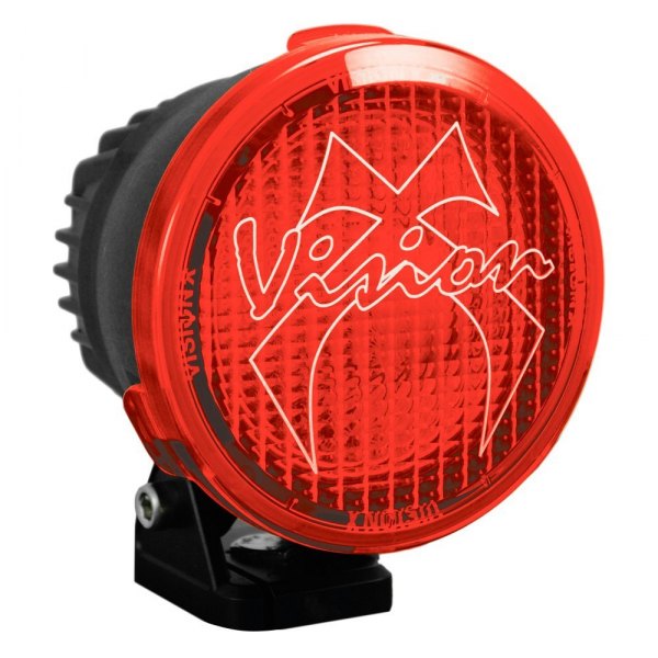 Vision X® - 4.5" Round Red Polycarbonate Wide Flood Beam Lens for Cannon Series