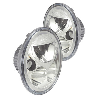 Vision X® - 7" Round Driver and Passenger Side Chrome Vortex Halo LED Headlights