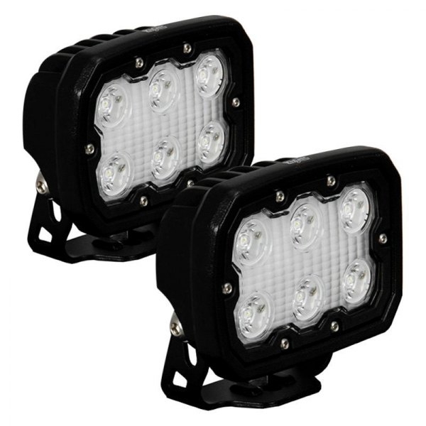 Vision X® - Duralux 5.4"x4.3" 2x30W Wide Beam LED Work Lights