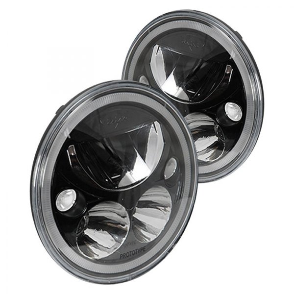 Vision X® - Vortex 7" Round Black Halo LED Headlights