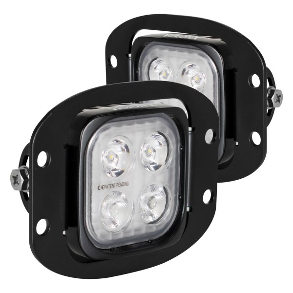 Vision X® - Duralux Mini Flush Mount 3" 2x20W Square Mixed Beam LED Lights