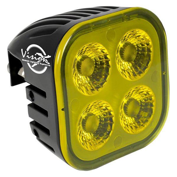 Vision X® - Unite Series Frosted 20W Square Flood Beam Selective Yellow LED Light Module