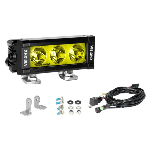 Vision X® - XPL Halo Selective Yellow 5.63" 15W Spot Beam LED Light Bar, Full Set