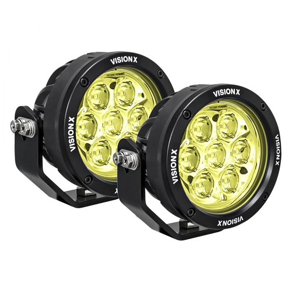 Vision X® - Cannon CG2 Multi SAE 4.7" 2x35W Round Mixed Beam Amber LED Lights