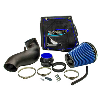 Volant® - Plastic Black Cold Air Intake System with Pro 5 Blue Filter