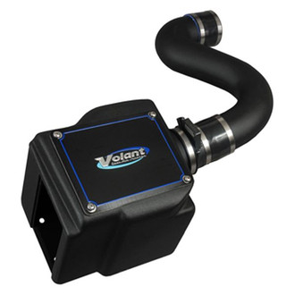 Volant® - Plastic Black Cold Air Intake System with Pro 5 Blue Filter