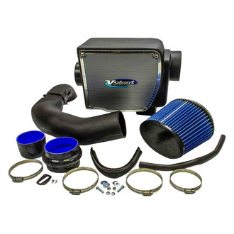 Volant® - Plastic Black Cold Air Intake System with Pro 5 Blue Filter