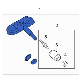 Volkswagen OE - Tire Pressure Monitoring System (TPMS) Sensor