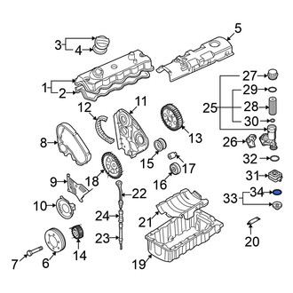 Volkswagen OE - Engine Oil Cooler Cover O-Ring