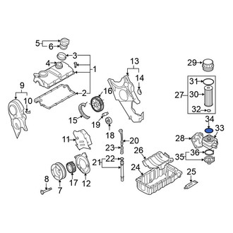 Volkswagen OE - Engine Oil Cooler O-Ring