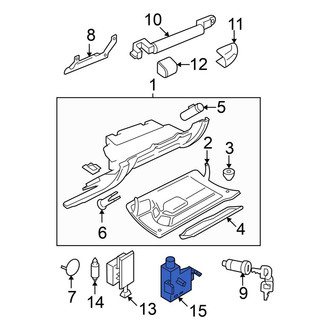 Volkswagen OE - Front Glove Box Light Switch