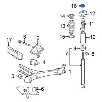 Volkswagen OE - Suspension Shock Absorber Mount Cap