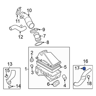 Volkswagen OE - Upper Radiator Coolant Hose Grommet
