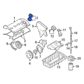 Volkswagen OE - Engine Oil Filler Cap