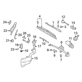 Volkswagen OE - Windshield Washer Pump Grommet