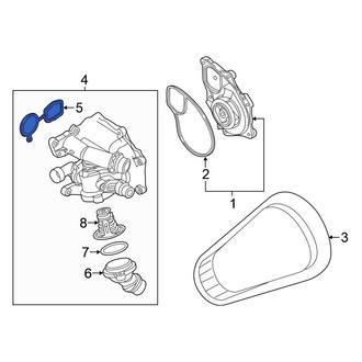 Volkswagen OE - Engine Coolant Thermostat Housing Seal