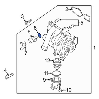 Volkswagen OE - Engine Coolant Temperature Sensor O-Ring