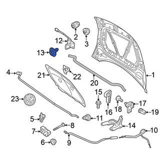 Volkswagen OE - Hood Latch Bolt