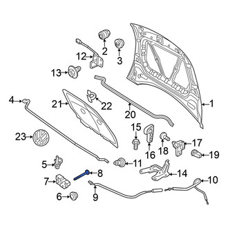 Volkswagen OE - Hood Latch Bolt