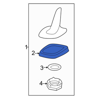 Volkswagen OE - Radio Antenna Base Gasket