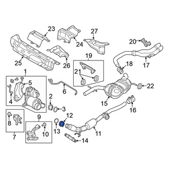 Volkswagen OE - Catalytic Converter Clamp