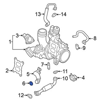 Volkswagen OE - Turbocharger Coolant Line O-Ring