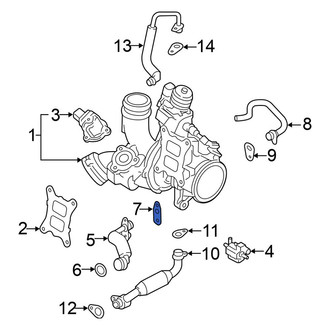 Volkswagen OE - Turbocharger Coolant Line O-Ring