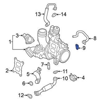 Volkswagen OE - Turbocharger Coolant Line O-Ring