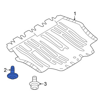 Volkswagen OE - Radiator Support Splash Shield Bolt