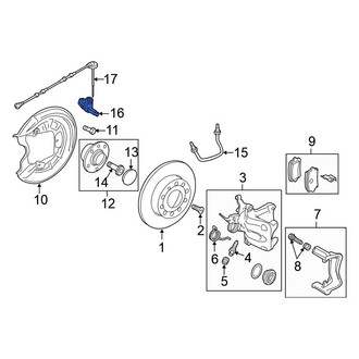Volkswagen OE - Rear Left ABS Wheel Speed Sensor