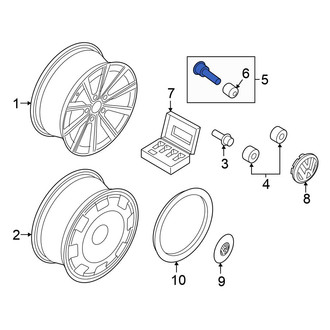 Volkswagen OE - Tire Valve Stem
