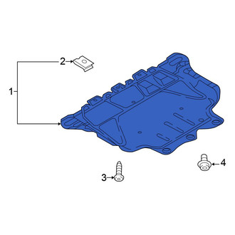 Volkswagen OE - Front Radiator Support Splash Shield