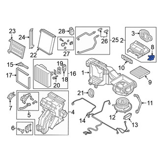 Volkswagen OE - HVAC Defrost Mode Door Actuator