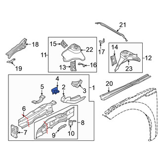 Volkswagen OE - Right Frame Stiffener