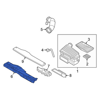 Volkswagen OE - Front Center Engine Air Intake Hose