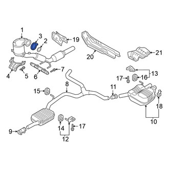 Volkswagen OE - Catalytic Converter Clamp
