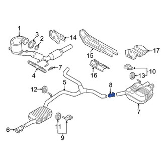 Volkswagen OE - Exhaust Muffler Clamp