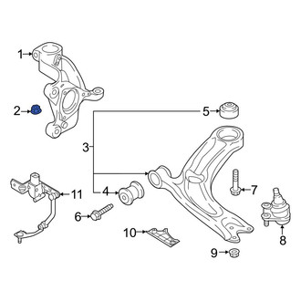 Volkswagen OE - Steering Knuckle Nut