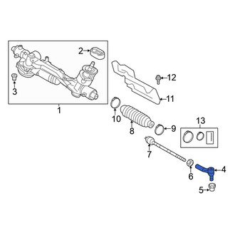 Volkswagen OE - Inner Steering Tie Rod End