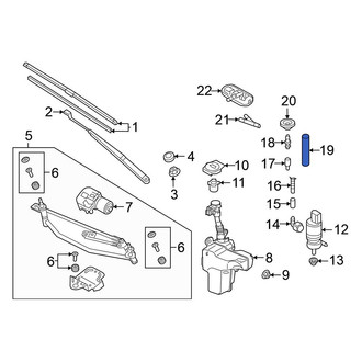Volkswagen OE - Front Windshield Washer Hose