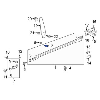 Volkswagen OE - Rocker Panel Molding Clip